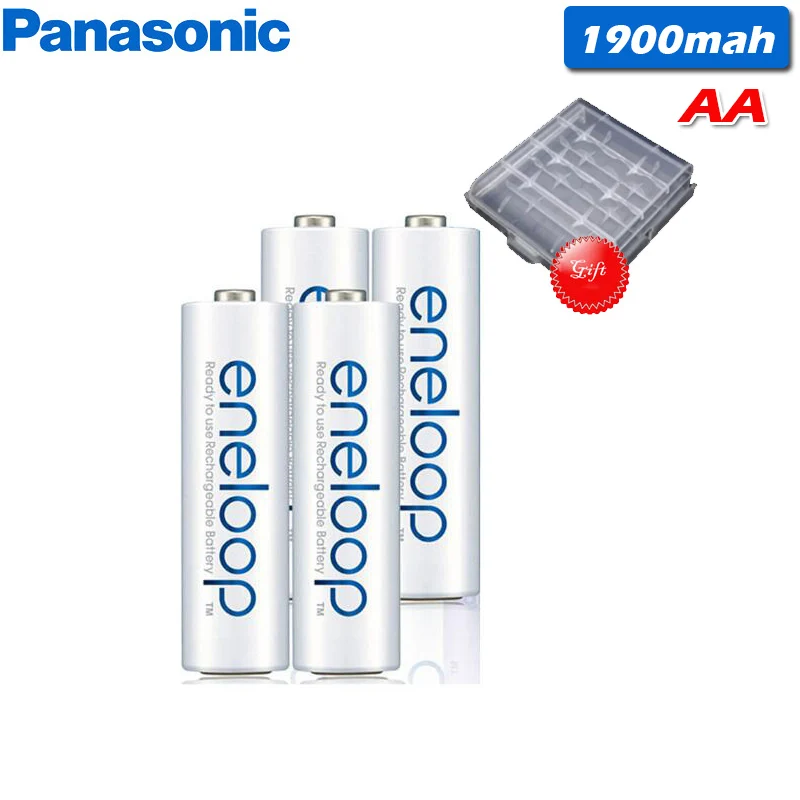 Panasonic Оригинал 1 2 V 1900mAh Ni MH AA батареи для камеры игрушка фонарик предварительно