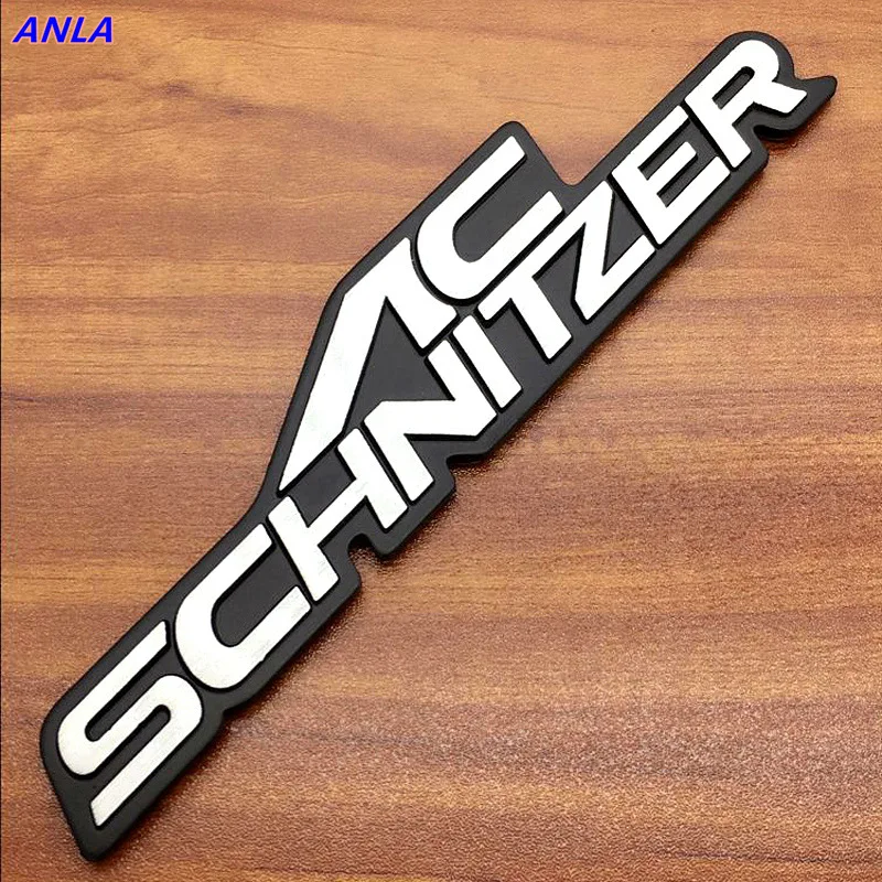 

1pcs 3D Aluminum AC-SCHNITZER Car personality labeling car emblem decal Badge for BMW HAMANN Auto Accessories Modification