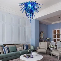 modern led chandelier lighting lustre living room villa interior decor pendant lamp lighting murano glass kitchen fixtures