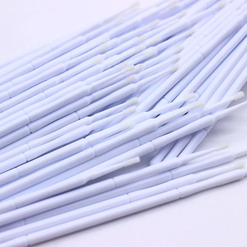 

400 Pcs EONEBAUT Eyelash Extensions Brushes White Micro Brush Disposable Materials Applicators Medium Fine Makeup Brush (White)