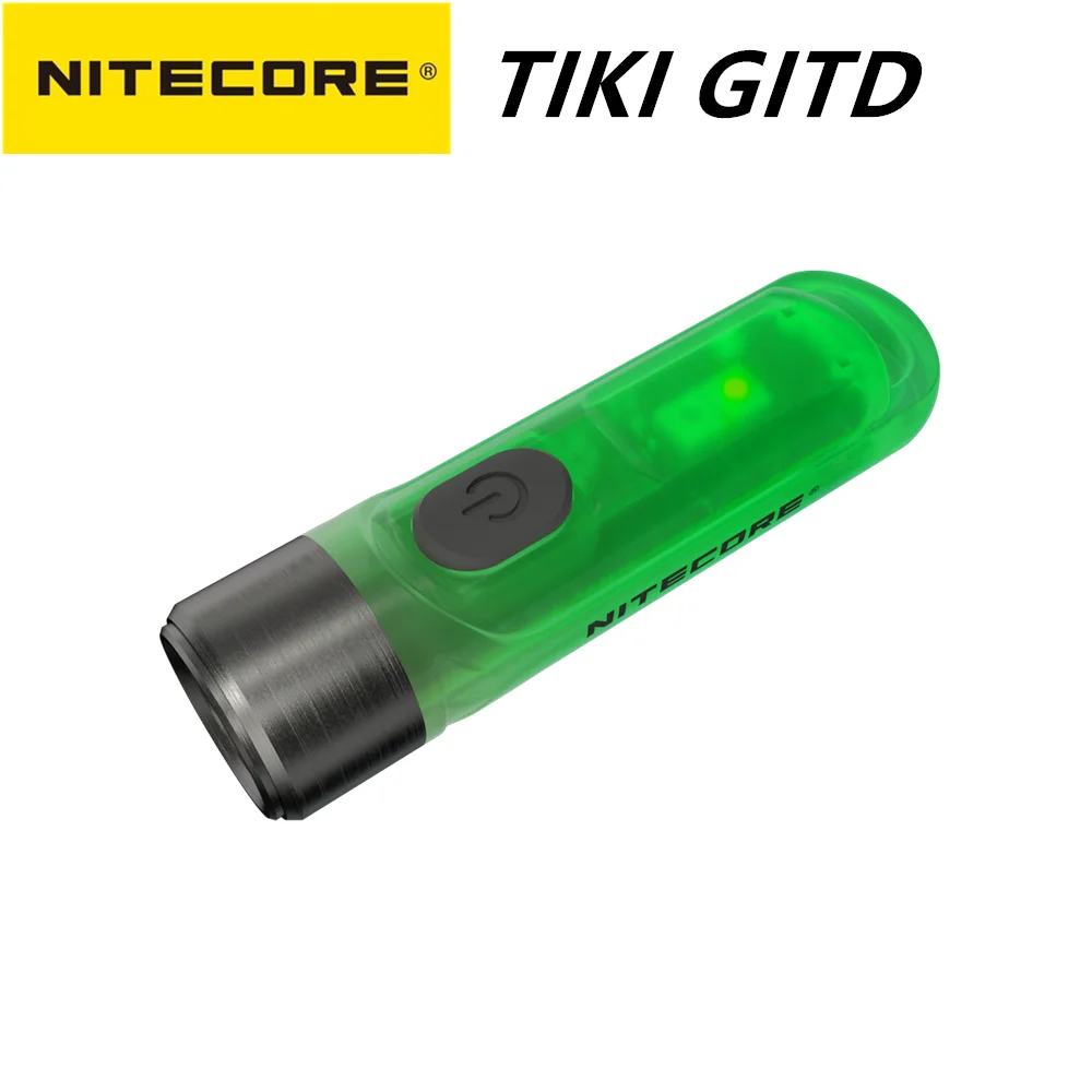 Оригинальный NITECORE TIKI LE keychain light GITD 300 люмен Мини-футуристический светильник для