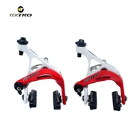 road bike v brake caliper tektro r741 bicycle biaxial side clamp lightweight aluminum alloy cnc hollow cycling brake accessories