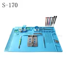 Высококачественный Магнитный силиконовый коврик 480x318 мм, Настольный Рабочий коврик, теплоизоляционная платформа для ремонта печатных плат BGA