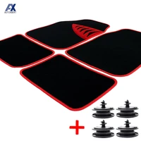 set car floor mat carpet mats universal cover protector nonslip pad clips fastener seat front rear liner trunk boot auto styling