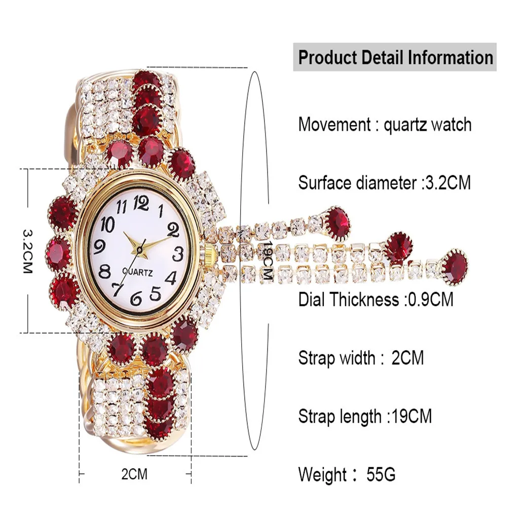 

Khorasan Alloy Fashion Watch Creative Fringe Quartz Bracelet Watch models Kh080