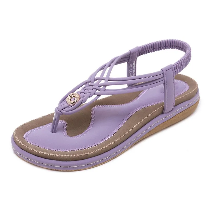 

Women Sandals 2020 Beach Fish Mouth Bohemia Style Flat Sandals Ladies Shoe Women Slip On Female Soft Beach Dropshipping Sandals