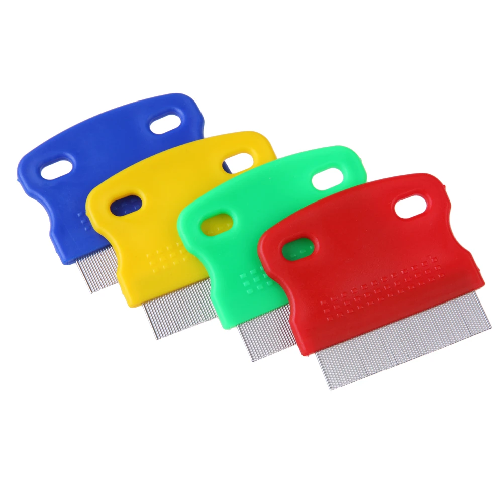 random color 1pc Расческа для домашних животных из нержавеющей стали, заколка для собак, кошек, Котят, щенков, щетка для собак, кошек, котят, триммер для волос, инструмент для ухода за волосами, высокое качество - Цвет: random color 1pc