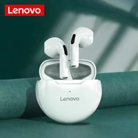 lenovo ht38 tws bluetooth earphone mini wireless earbuds with mic for iphone xiaomi sport waterproof 9d stere headphones