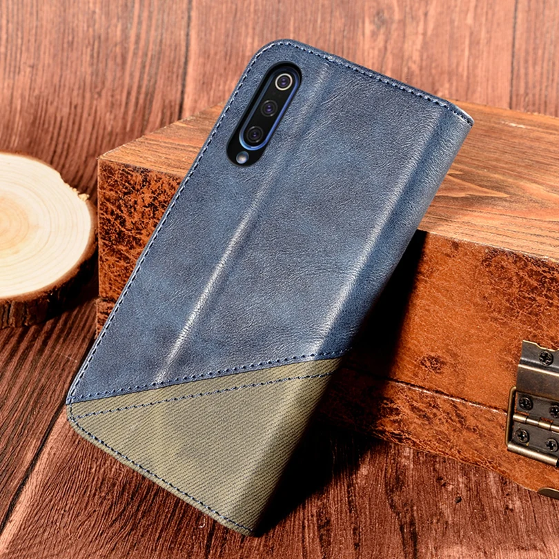Чехол-кошелек для Xiaomi Mi 9 противоударный чехол на заднюю панель роскошный кожаный