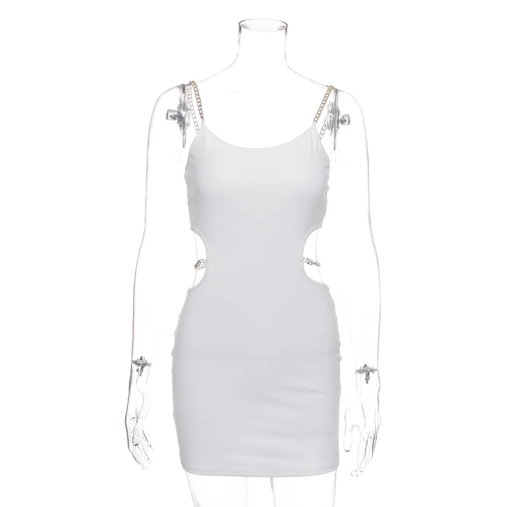 Открытое летнее платье женское облегающее мини с открытой спиной 2019