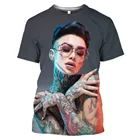 Новинка 2021, сексуальная мужская и женская футболка с 3D принтом богини, Мужская модная повседневная Уличная одежда, футболка с круглым вырезом в стиле хип-хоп