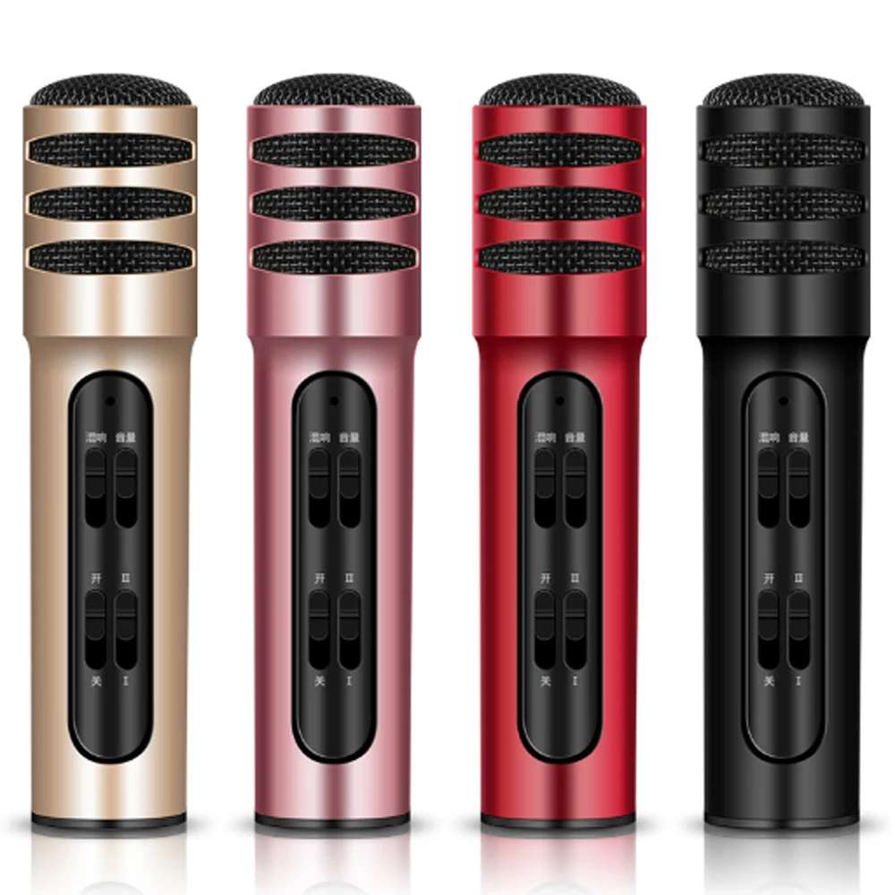 10 шт. портативный микрофон для телефона K Song конденсаторный универсальный Live