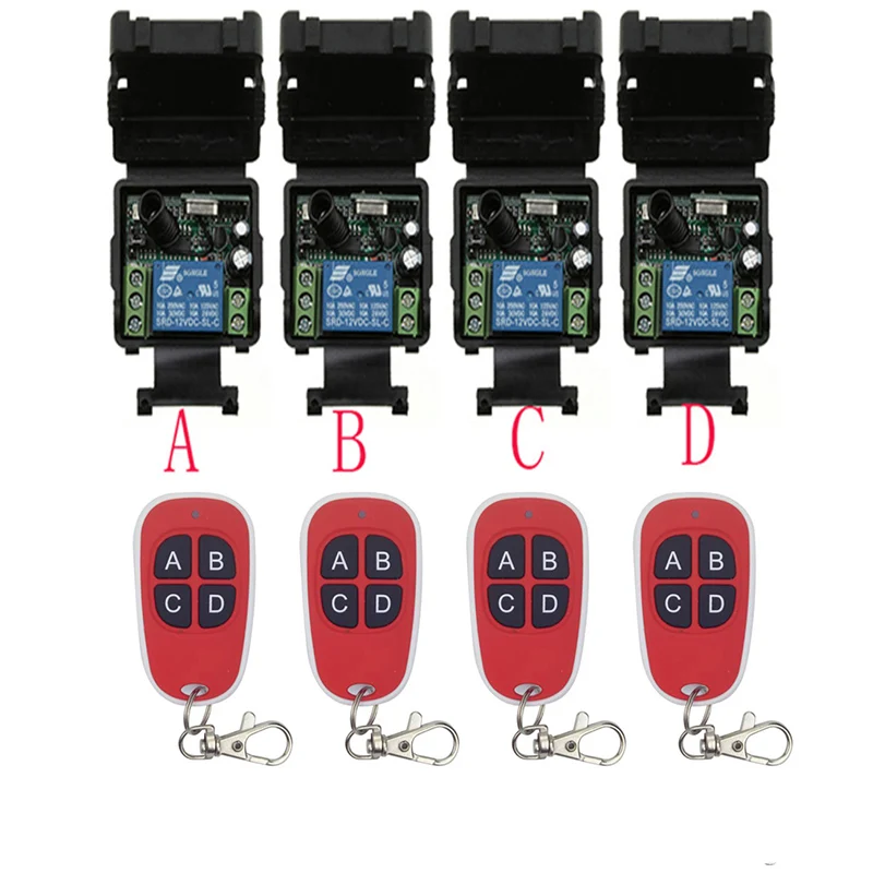 DC12V 24V 1CH 1 CH Мини Беспроводной Радиочастотный Пульт Дистанционного Управления