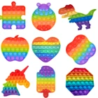 Пузырьки-антистресс для взрослых, игрушки для снятия стресса, антистресс, сжимаемые игрушки