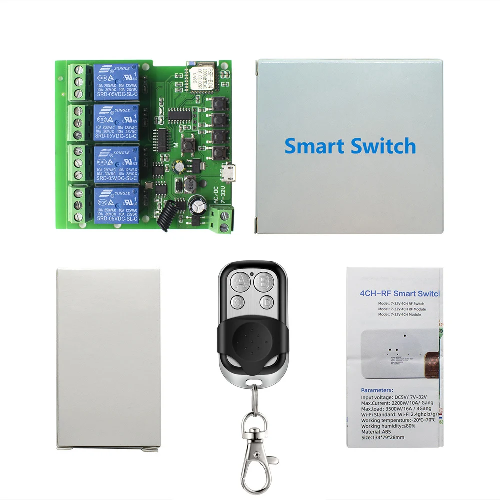 eWeLink Smart Remote Control Wifi wireless Switch Module RF 433MHz controller for Factory Farm Office Instrument Ventilation | Электроника