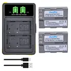 Зарядное устройство для камеры, 2 шт. x EN-EL3E EN EL3e, с портом Type C, для замены Nikon D70 D70S D80 D90 D100 D200 D300 D300S D700