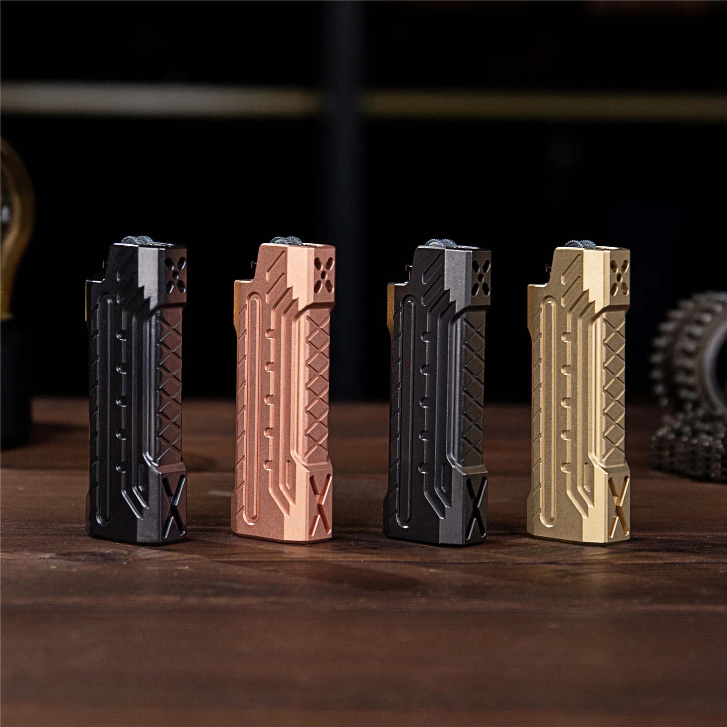 Cold flame BIC lighter shell EDC decompression toy carry CNC Seiko products