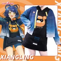 uwowo xiangling daily cosplay new game genshin impact costume daily fashion uniform new outfit halloween costumes