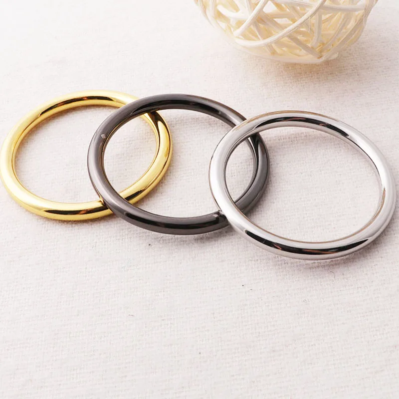 10 шт. Металл золото/темно серый/Серебряный O кольца для пряжки колье ремень