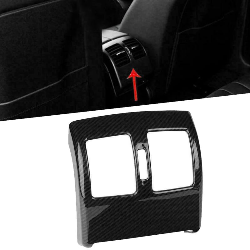 Вентилятор заднего кондиционера из углеродного волокна Накладка для Mercedes Benz C Class