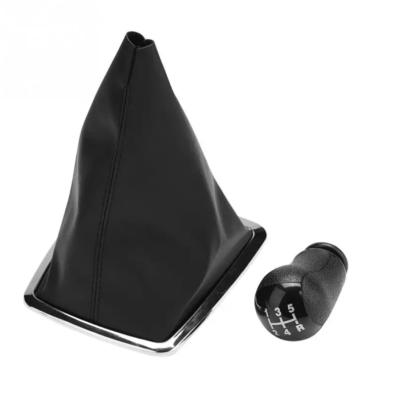 5 скоростей ручка переключения передач + гаитер крышка загрузки для Ford Focus MK2 2004 2005