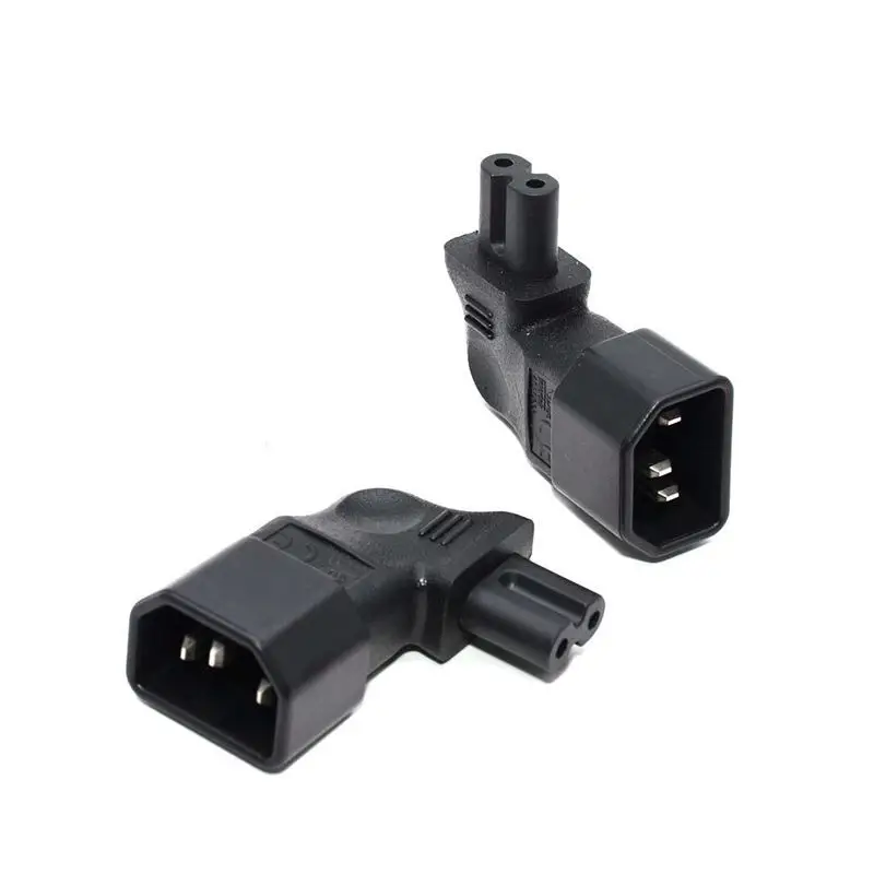 IEC 320 C14 соединитель для C7 90 градусов левый и правый угловой силовой разъем| |