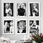 Холст Мэрилин актер Монро картины настенные художественные плакаты картины печать декор для нордической гостиной модульная Рамка для дома