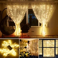 greensun 3m led fairy lights garland remote control curtain string lights home decoration bedroom window christmas party holiday