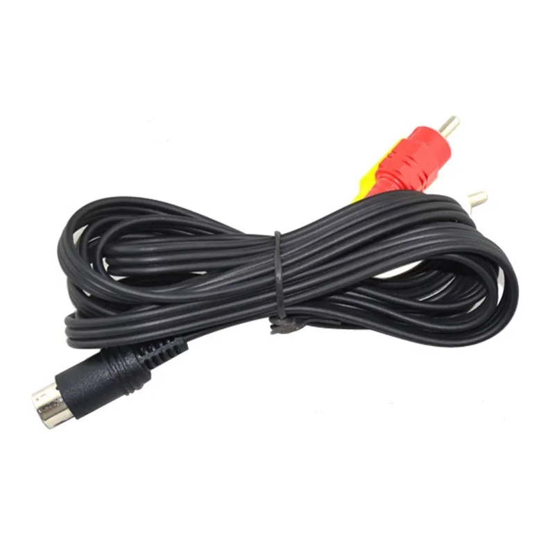 10 шт. последние никелирование разъем AV кабель для SEGA Сатурн RCA шнур SS (10 pin) |