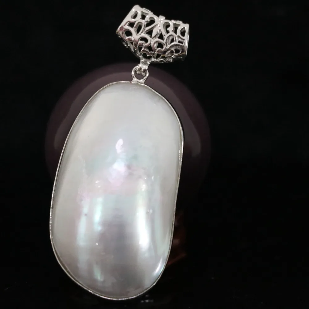 Винтажные подвески из белого жемчуга в виде ракушек случайного размера