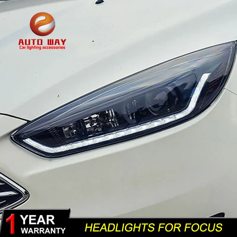 Стайлинг автомобиля чехол для Ford Focus передние фары фокус светодиодные DRL Объектив