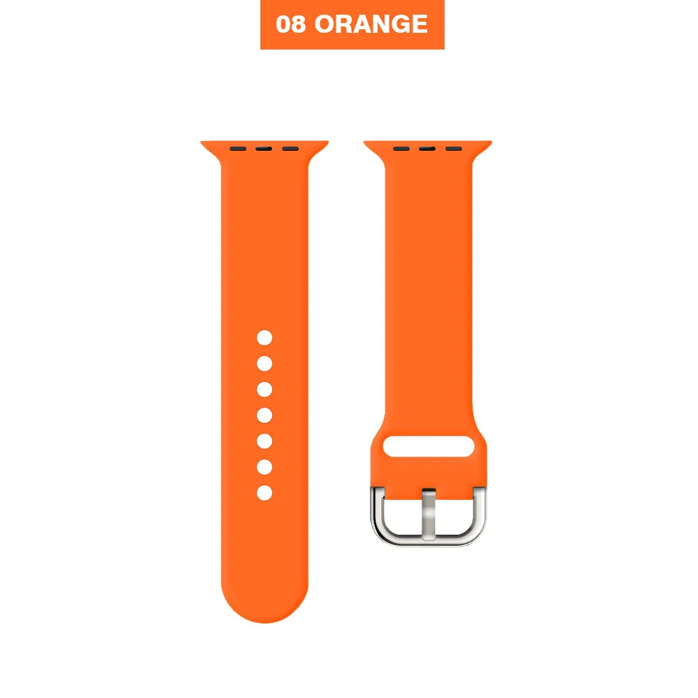 Orange Мягкий силиконовый сменный спортивный ремешок для 38 мм Apple Watch Series1 2 42 мм наручный браслет ремешок для iWatch Sports Edition MU SEN - Цвет ремешка: Orange