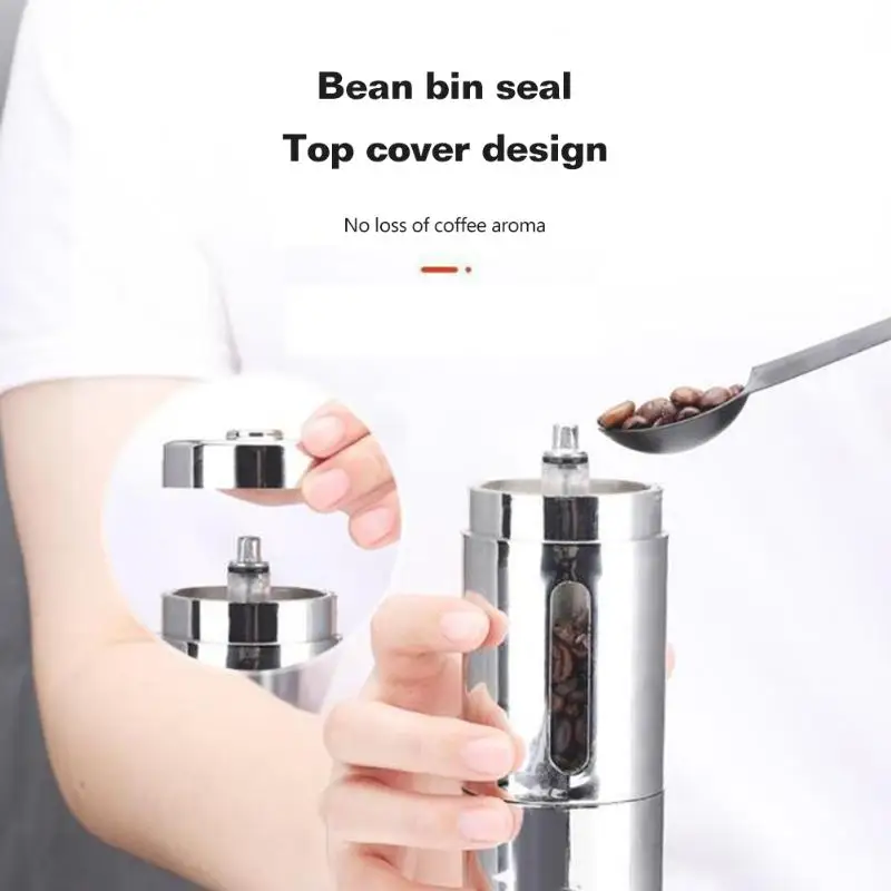 Ручная кофемолка мини с керамическим сердечником из нержавеющей стали ручная