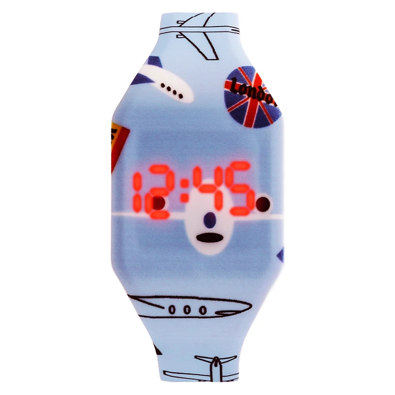 

Cartoon Children's Watches Digital Electronic LED Display Kids Casual Watch For Girls Boys