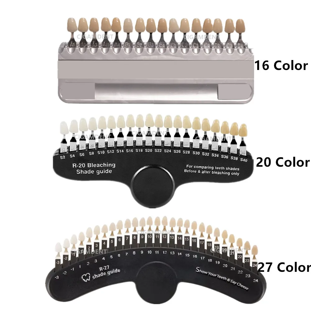 Dental Instruments Teeth Bleach Shade Guide 3D Color Plate Porcelain Material Whitening 16/20/27 VITA VITAPAN | Красота и здоровье