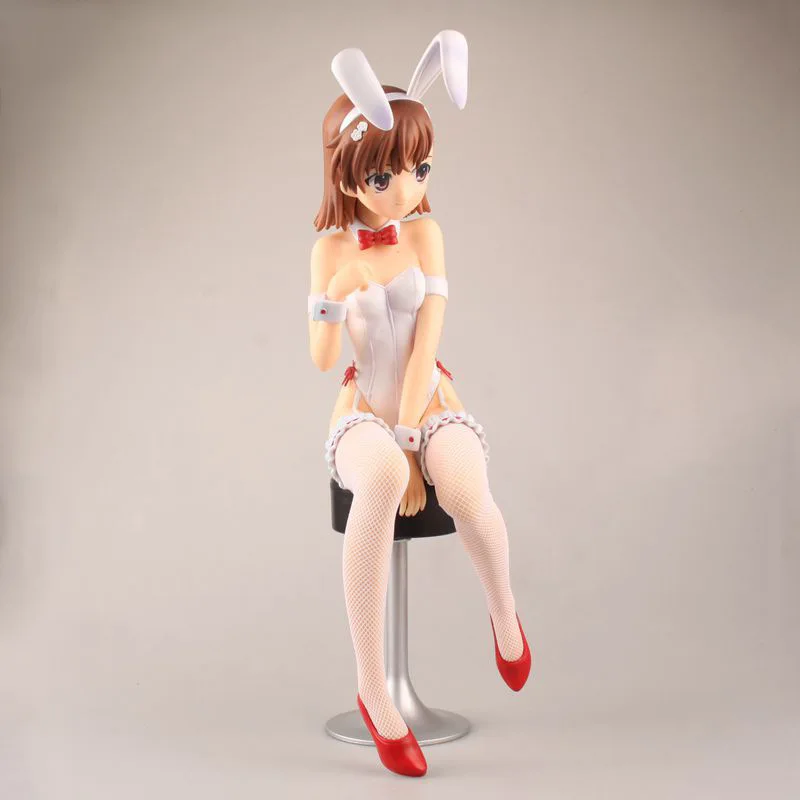 

Anime Sexy Girl Figure Toys Toaru Kagaku no Railgun Mikoto Misaka Bunny Girl PVC Action Figure Toys Collection Model Gift 36cm