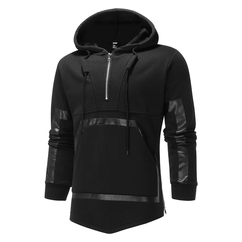 Мужская рубашка с капюшоном на молнии длинным рукавом обычная - Цена: 2 101,98 руб.