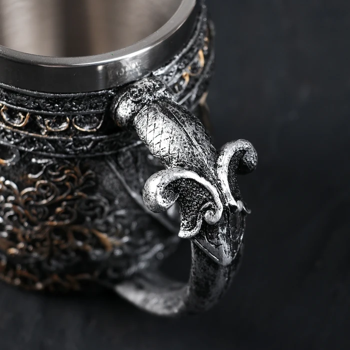 Mug &quotMiddle Ages. Skull 400 ml Kitchen supplies Mugs Drinkware Dining Bar Home Garden halloween Simaland Tableware Utensils for beverage room and