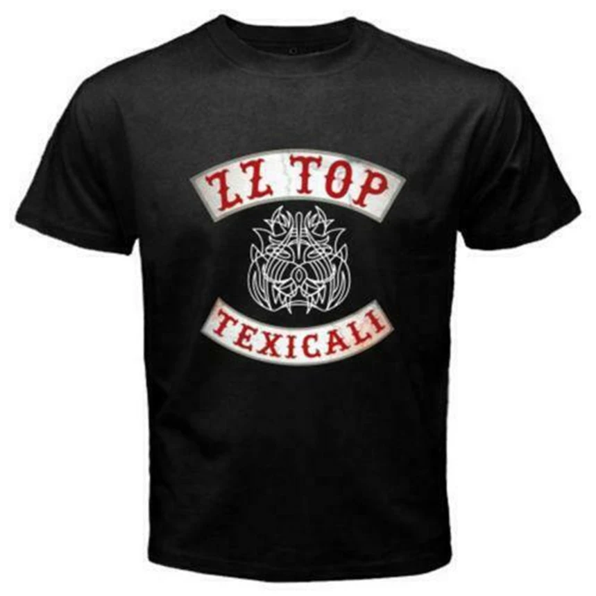 Новинка Zz Top Texicali Классическая Ретро Рок-Группа Мужская Черная Футболка размер S