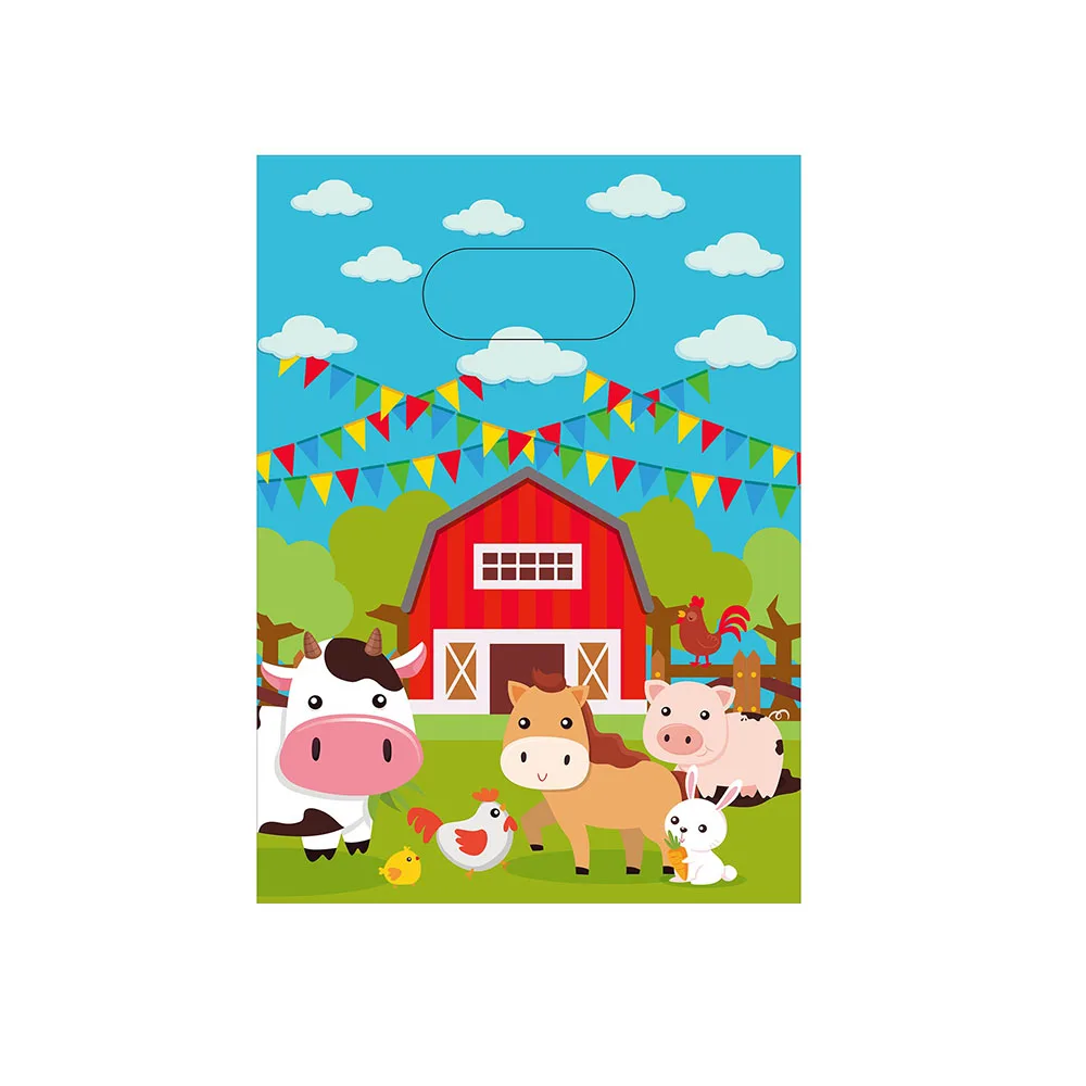 Вечерние принадлежности с животными для фермы посуда день рождения вечерние в