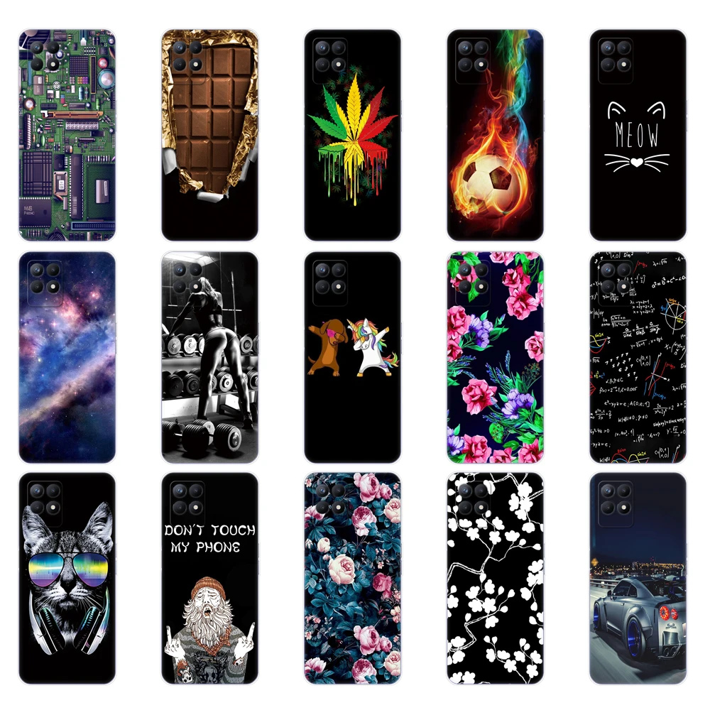 for realme 8i case 6 6inch silicon back cover for oppo realme8i soft case rmx3151 phone case bumper funda tpu coque capa etui free global shipping