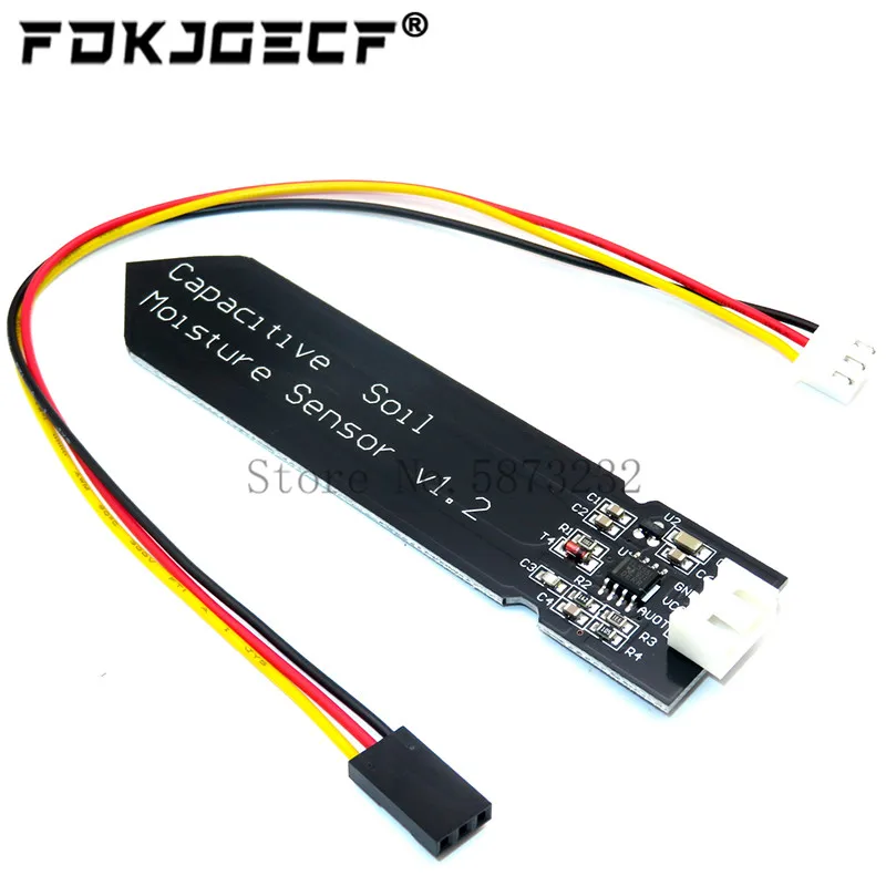 Емкостный модуль датчика влажности почвы устойчивый к коррозии провод широкого