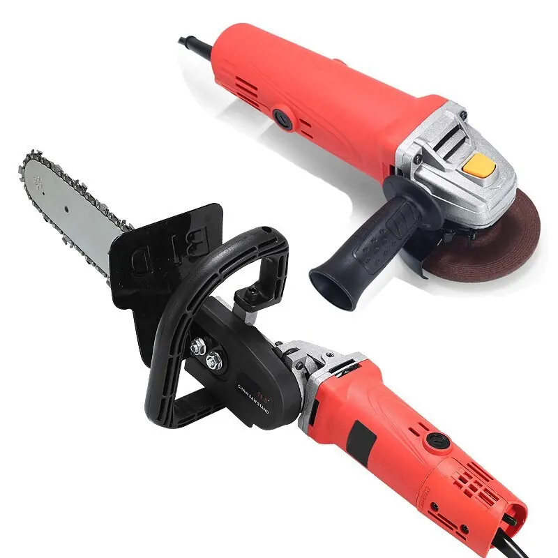 

860W Angle Grinder Power Saw 220V Angle Grinder Polisher Adapter 11.5" Electric Chainsaw Electric Cutting Machine Set