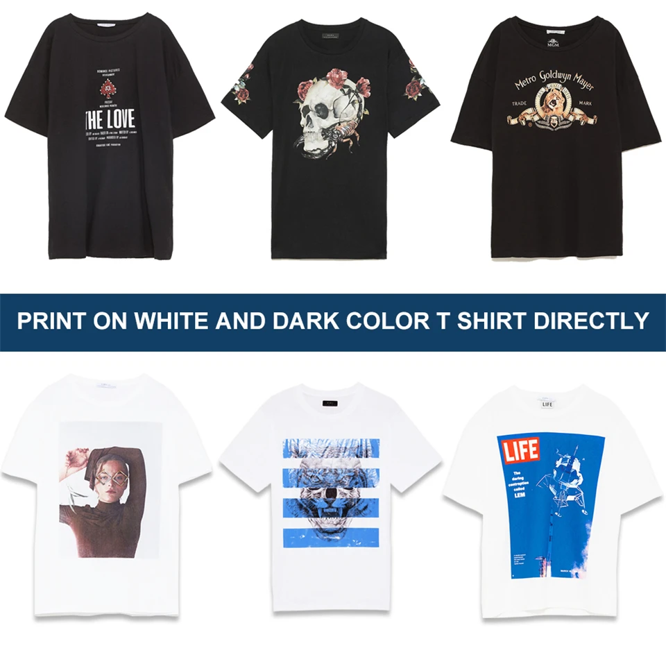 

Newest A4 Flatbed DTG Printer Digital Textile Printer Cotton T-shirt Printing Machine