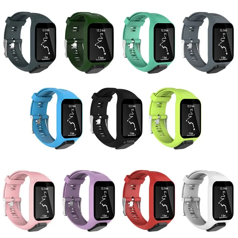 

JKER Watchband Strap for TomTom 2 3 Runner Spark Music Replacement Bracelet Watchband Silicone Belt Watch Bracelet Accessory
