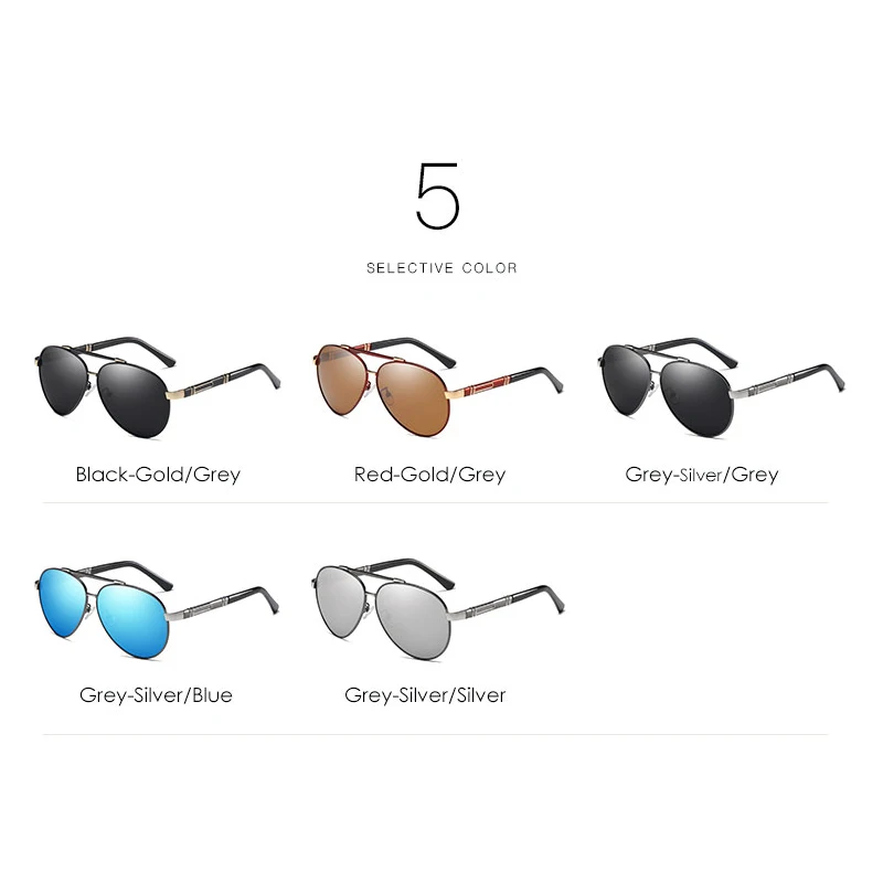 Очки солнцезащитные Мужские поляризационные роскошные брендовые солнечные очки