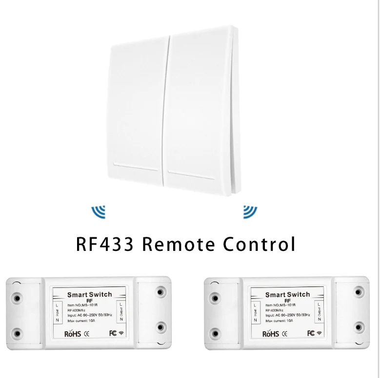 Кнопочный WiFi умный светильник RF433 настенный передатчик комплект приложение Smart