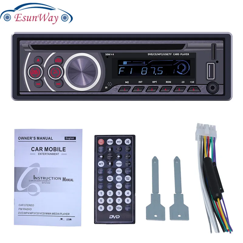 ALLOYSEED 8169A 1 Din Bluetooth автомобильный стерео MP3-плеер 1din Авторадио CD VCD DVD AUX USB FM радио Авто Аудио Автомобильный плеер головное устройство
