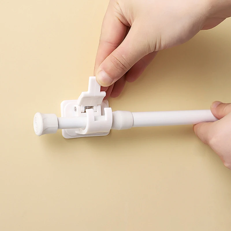 Комплект из 2 предметов белая подвесная стержень зажим для душа Шторы держатель