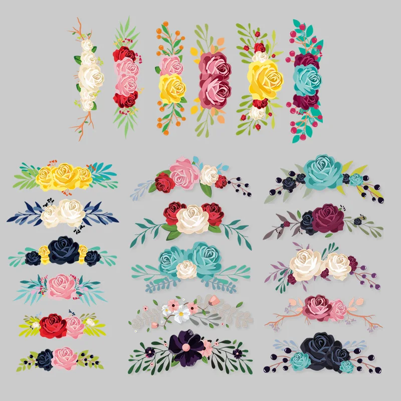 

Iron-on Transfers Patches For Clothing Textile Vinyl Thermo Stickers Applique Diy Thermotransfer Stripes On Clothes Set